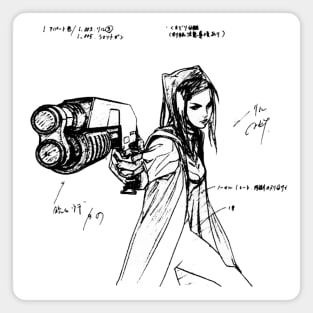 Re-L Mayer - sketch (white) Magnet